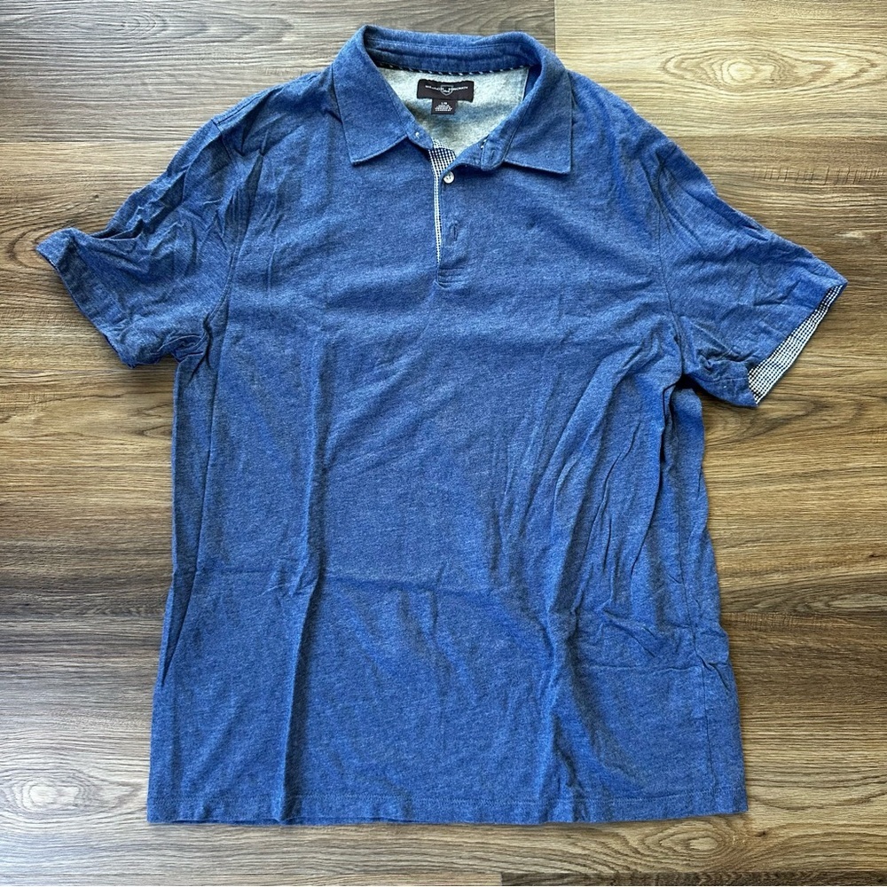 Black Brown 1826 Polo Shirt Mens Large Blue Short Sleeve‎ Cotton | Modal Casual